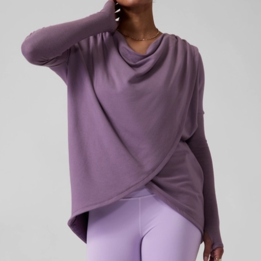 NWT, Athleta Purana Wrap Sweatshirt